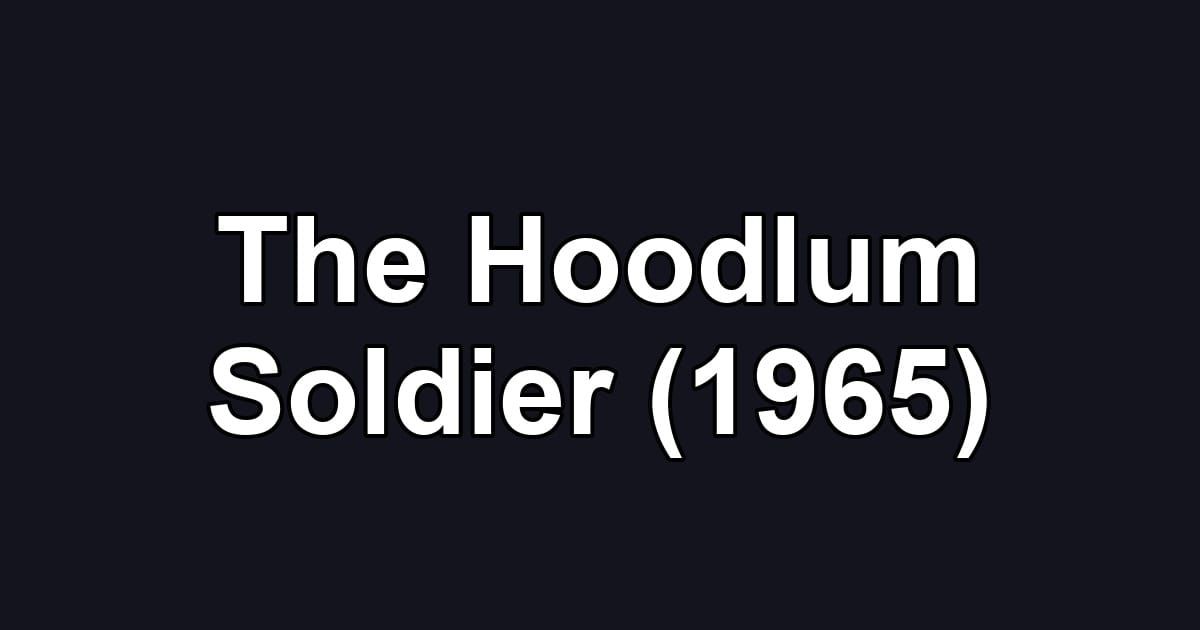 The Hoodlum Soldier (1965)