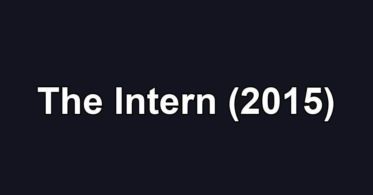 The Intern (2015)