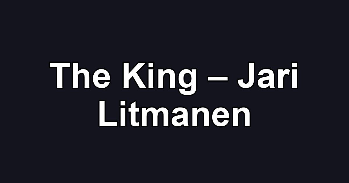The King – Jari Litmanen
