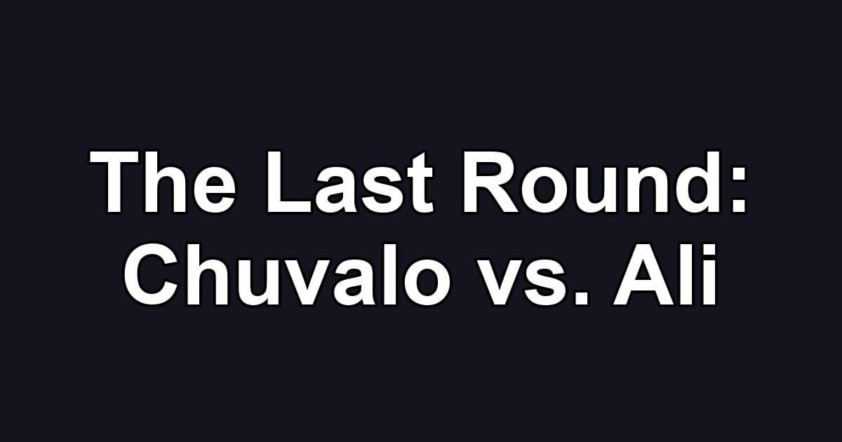 The Last Round: Chuvalo vs. Ali