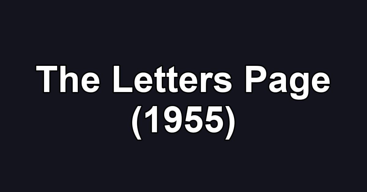 The Letters Page (1955)