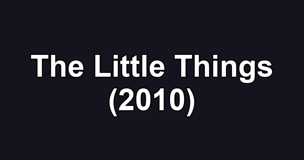 The Little Things (2010)