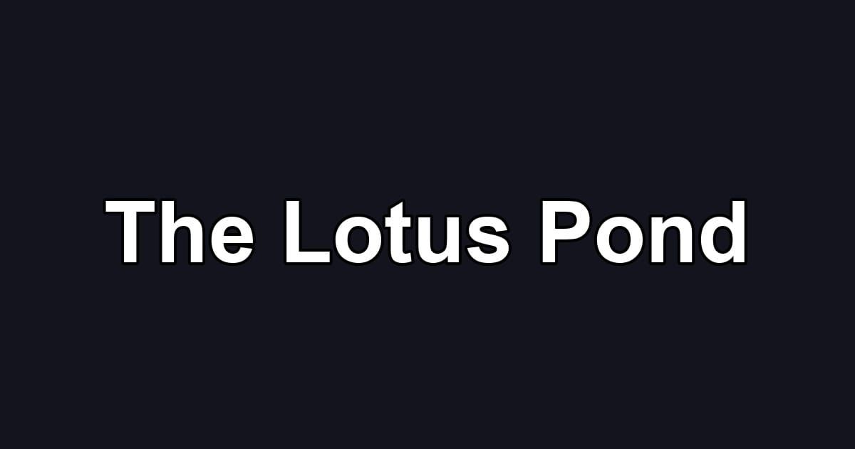 The Lotus Pond