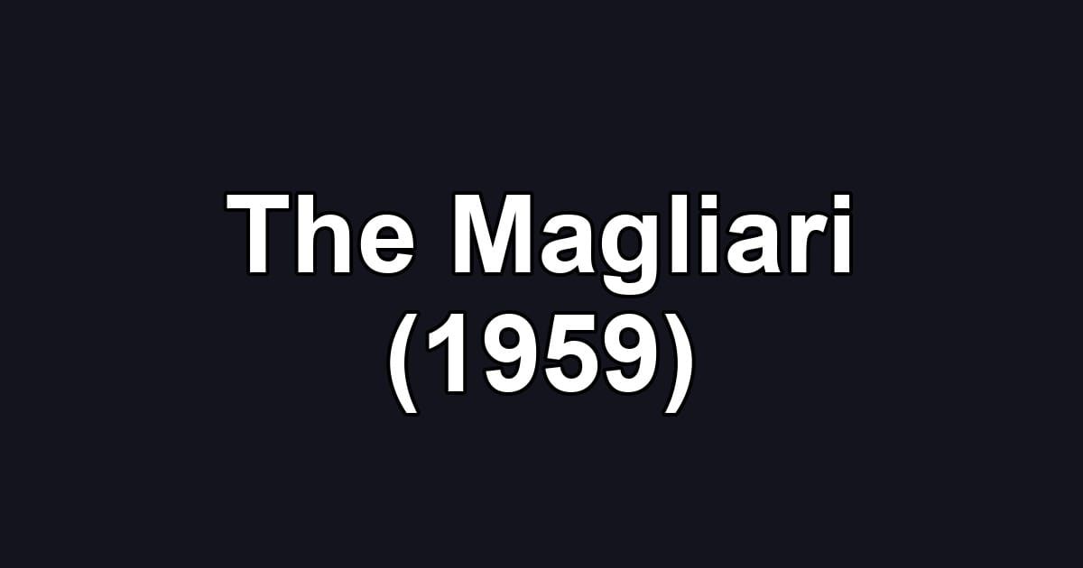 The Magliari (1959)