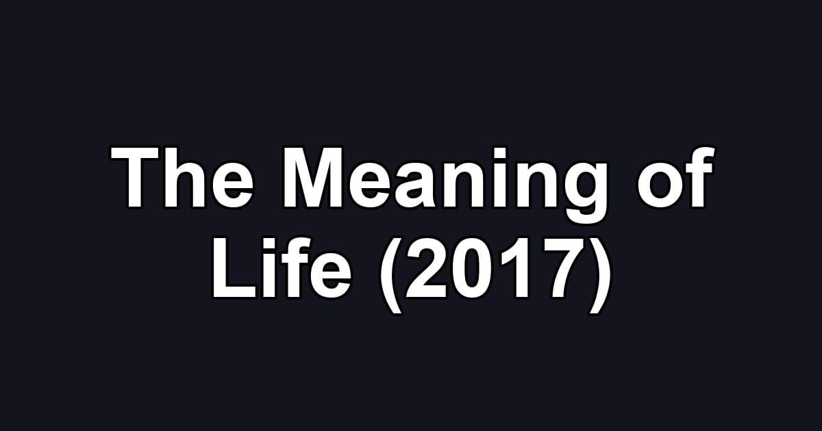The Meaning of Life (2017)