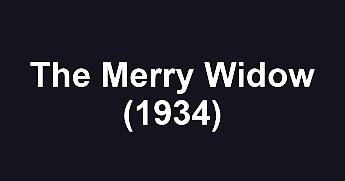 The Merry Widow (1934)