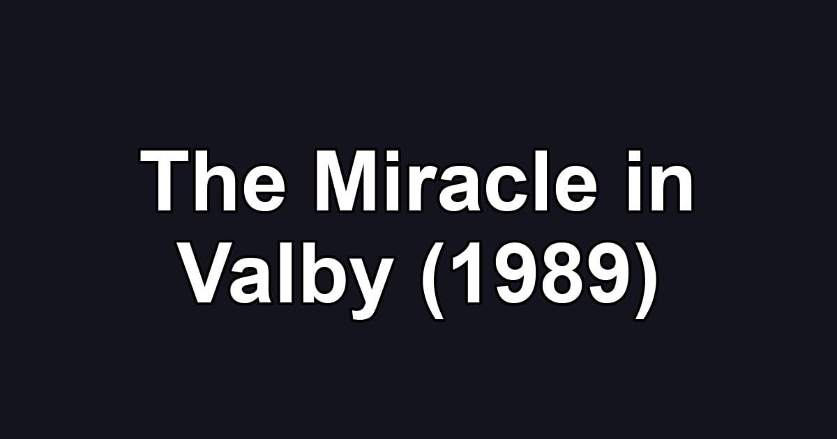 The Miracle in Valby (1989)