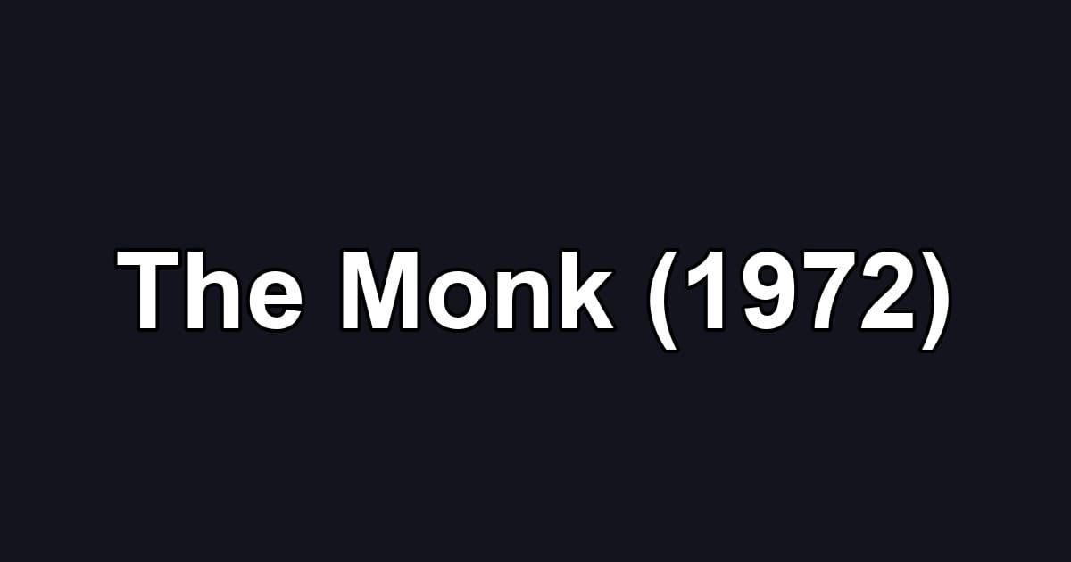 The Monk (1972)