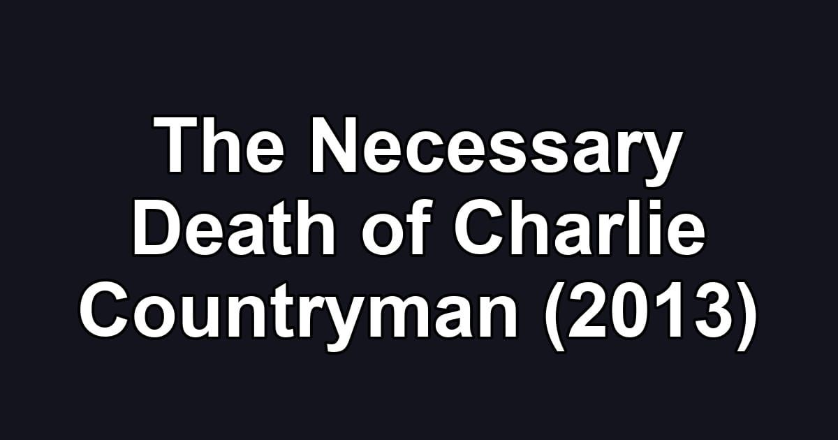 The Necessary Death of Charlie Countryman (2013)