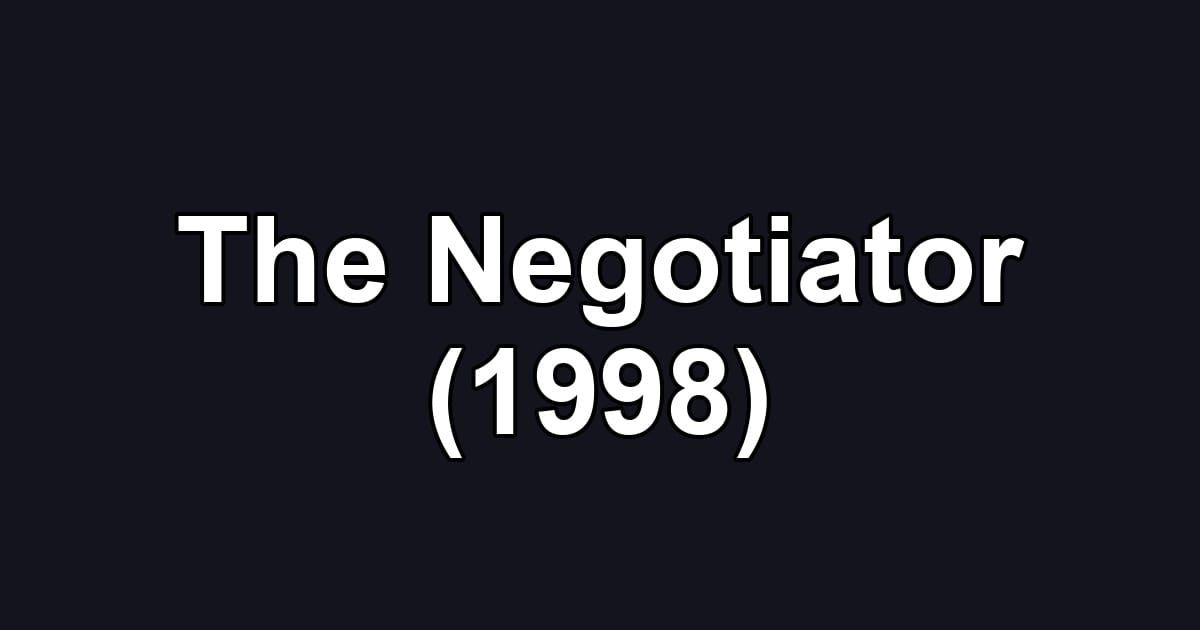 The Negotiator (1998)
