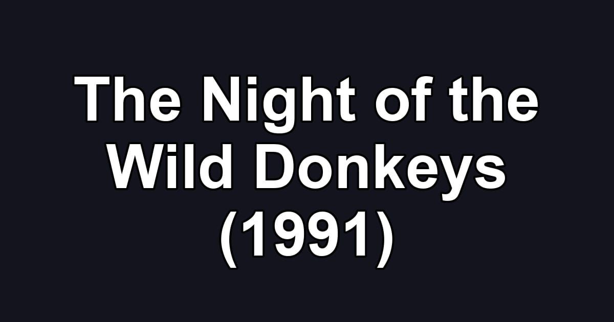 The Night of the Wild Donkeys (1991)