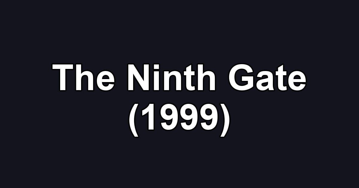 The Ninth Gate (1999)