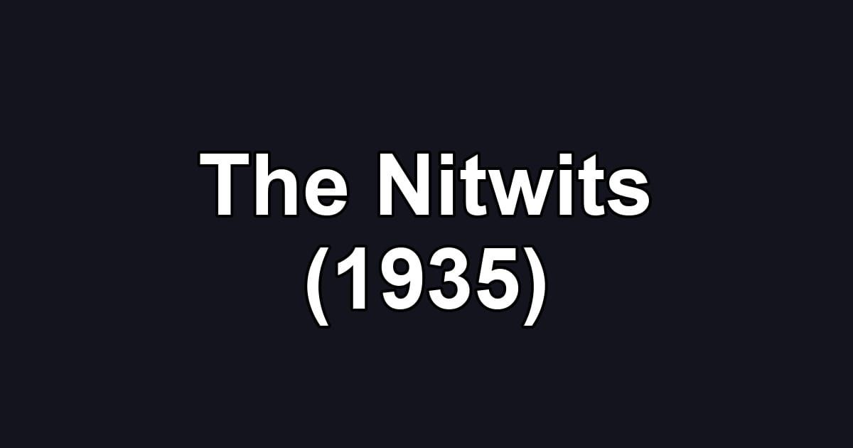 The Nitwits (1935)