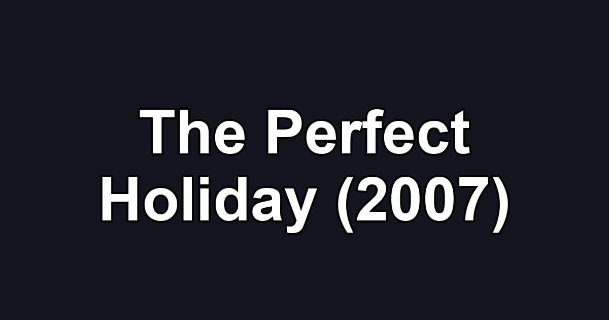 The Perfect Holiday (2007)