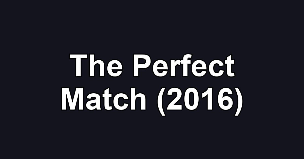 The Perfect Match (2016)