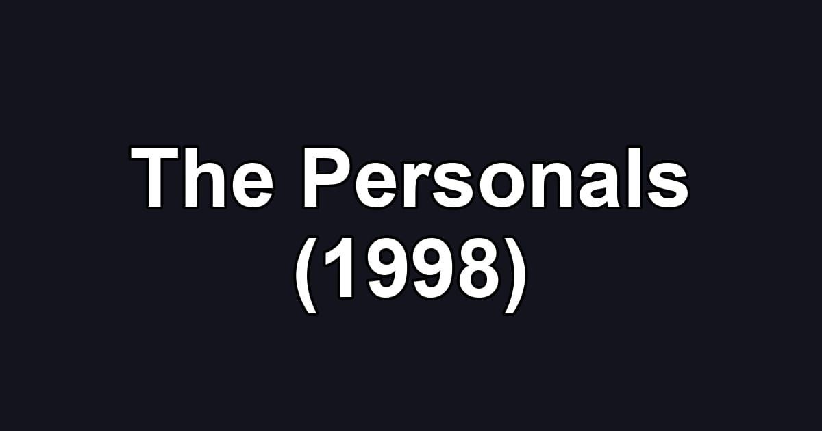 The Personals (1998)