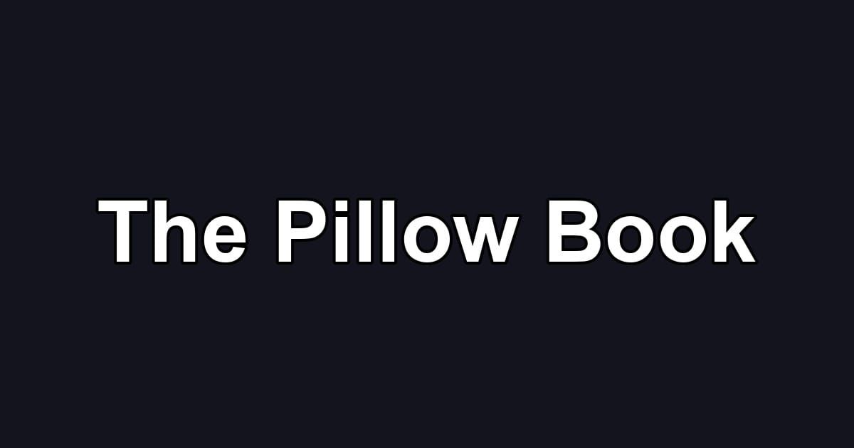 The Pillow Book