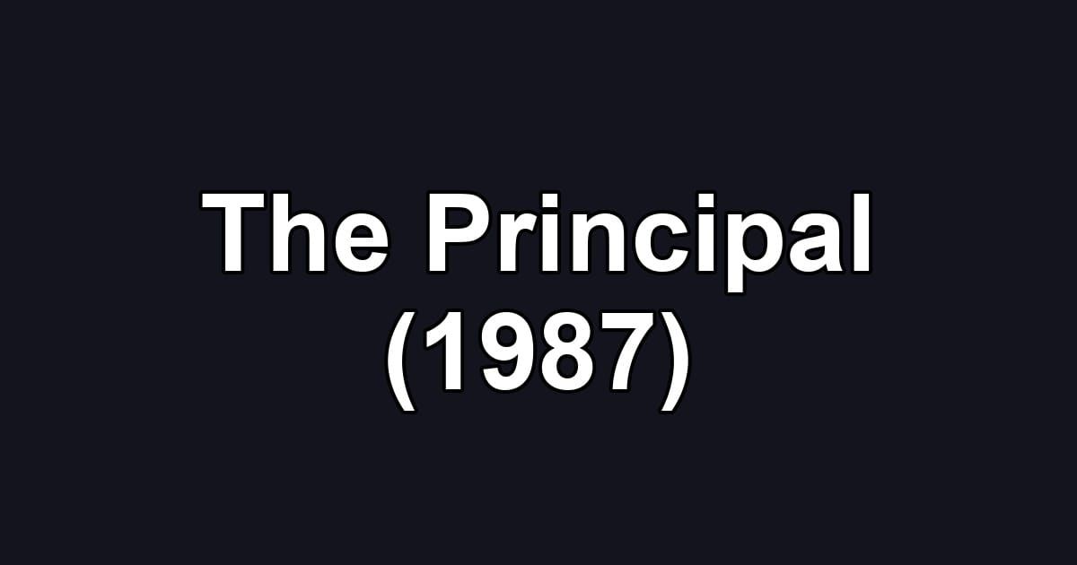 The Principal (1987)