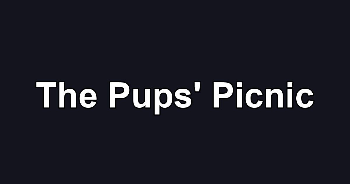 The Pups' Picnic