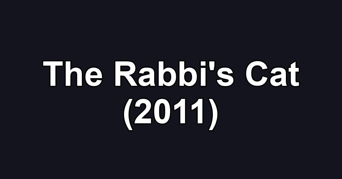The Rabbi's Cat (2011)