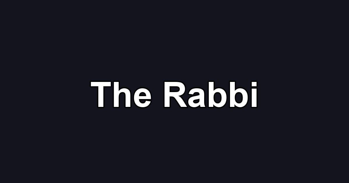 The Rabbi
