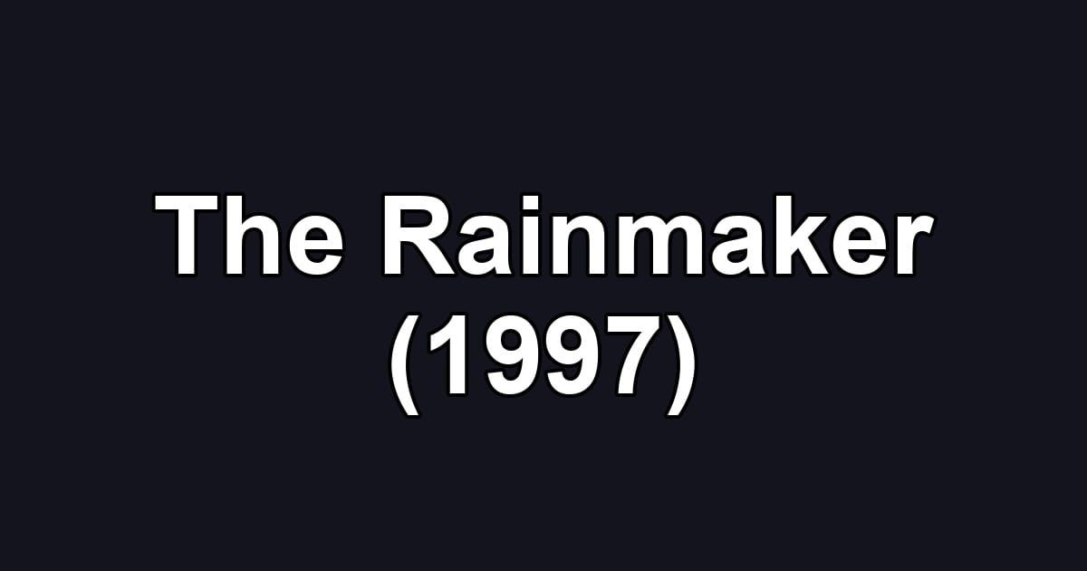 The Rainmaker (1997)