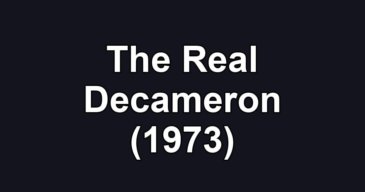 The Real Decameron (1973)