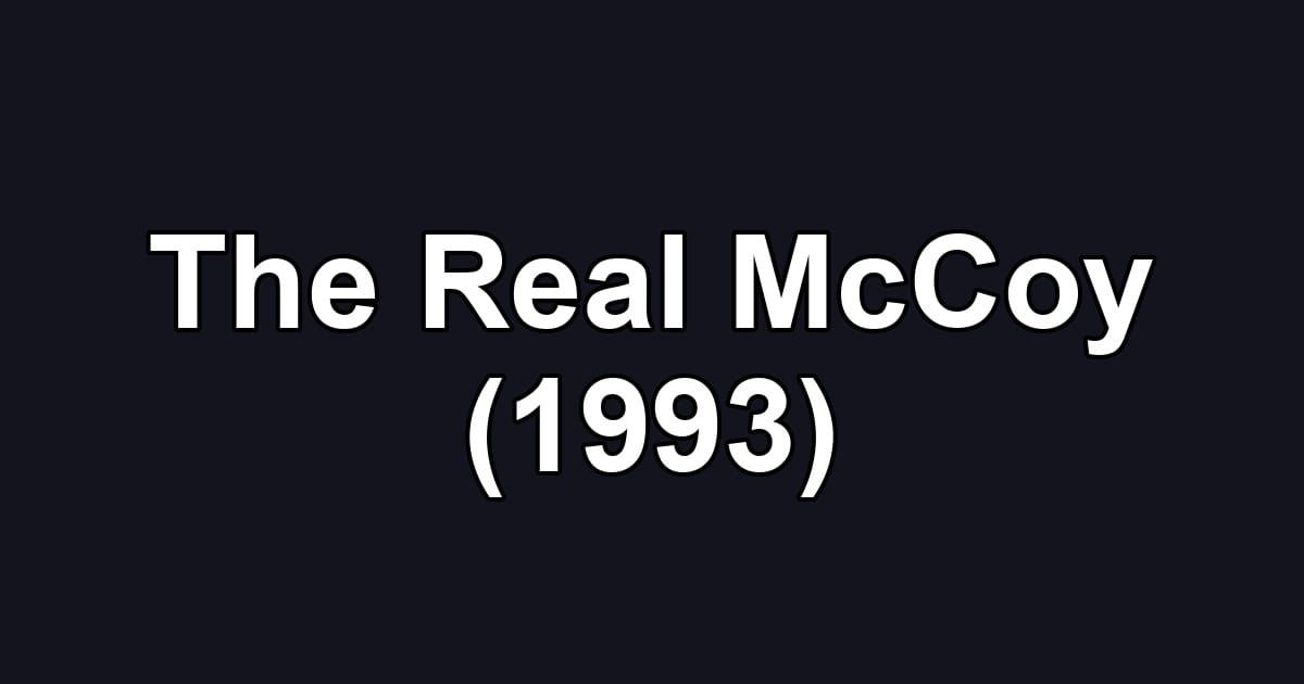 The Real McCoy (1993)