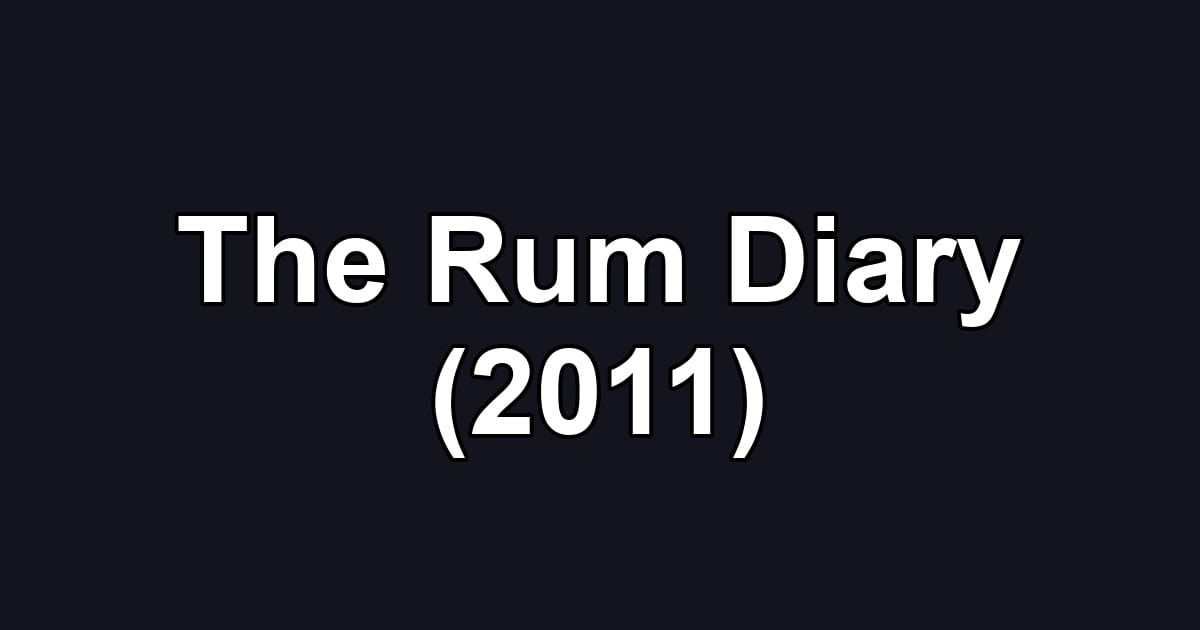 The Rum Diary (2011)