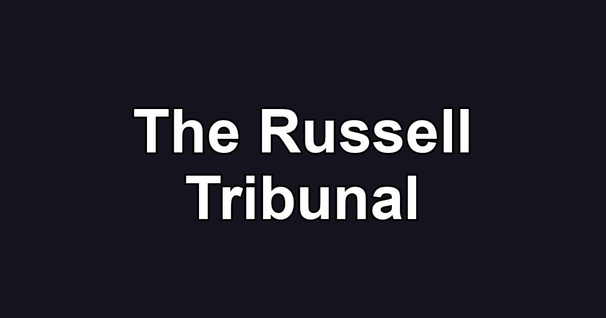 The Russell Tribunal