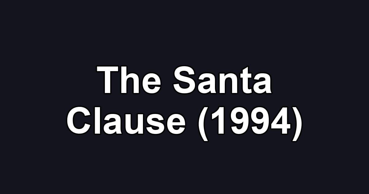 The Santa Clause (1994)