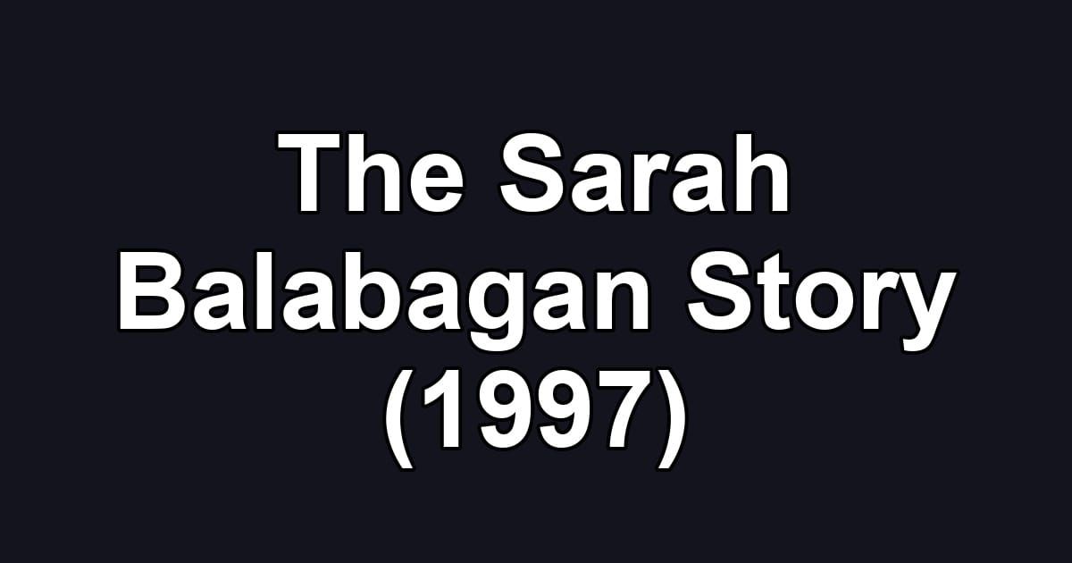 The Sarah Balabagan Story (1997)
