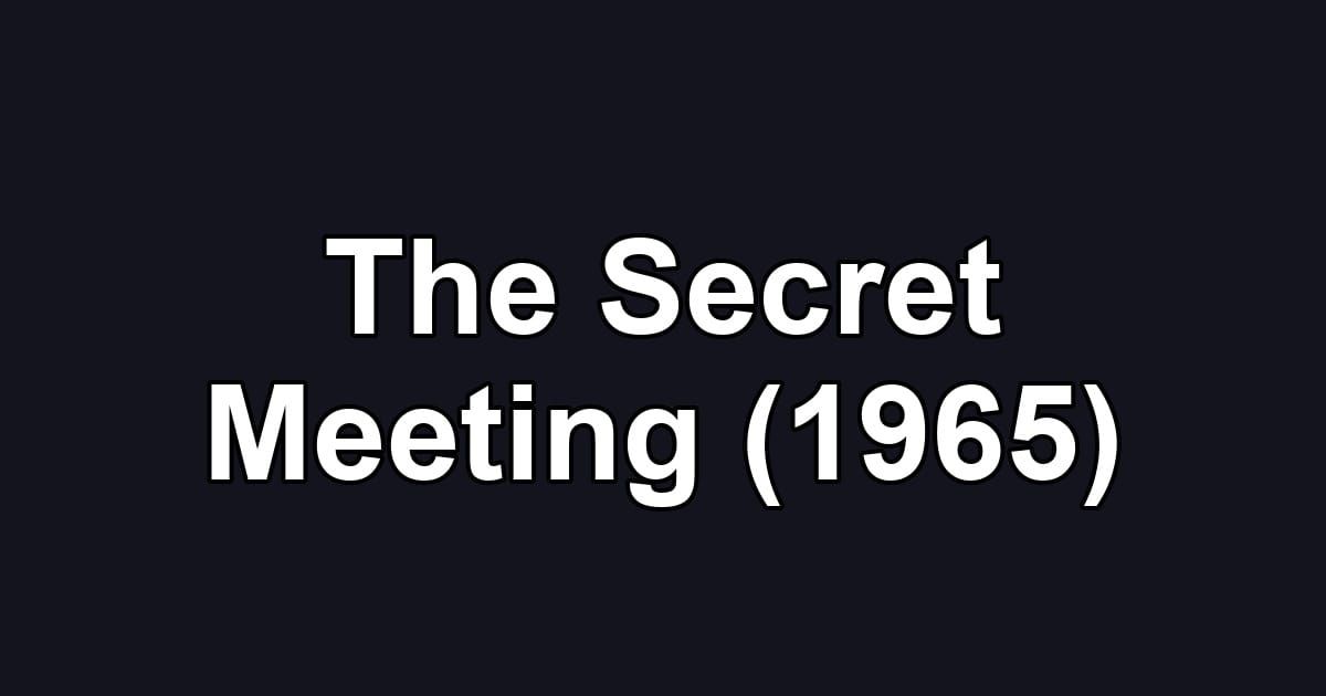 The Secret Meeting (1965)