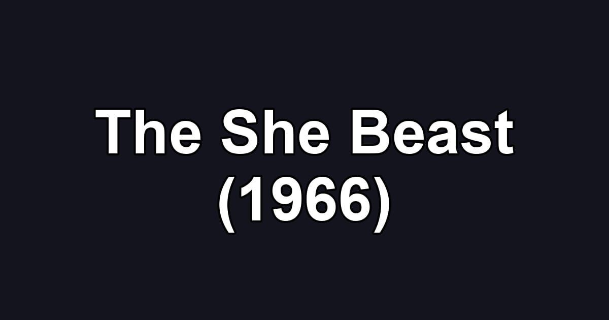 The She Beast (1966)