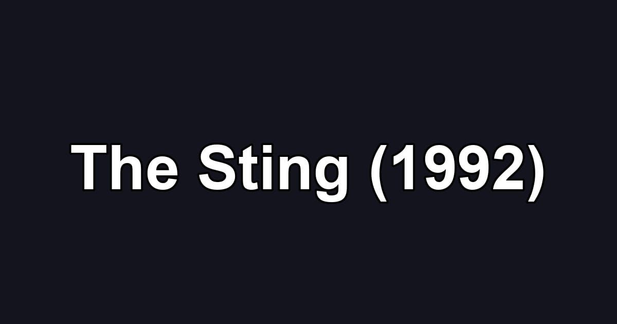 The Sting (1992)