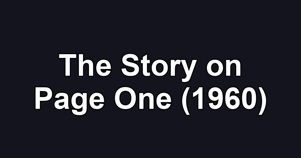 The Story on Page One (1960)