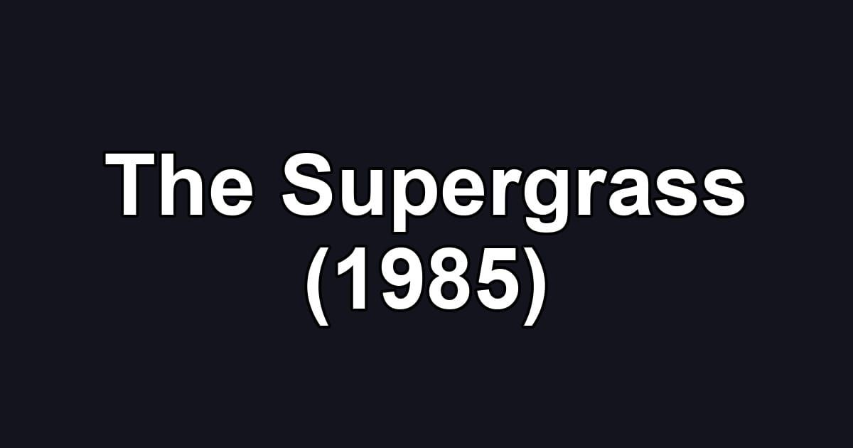 The Supergrass (1985)