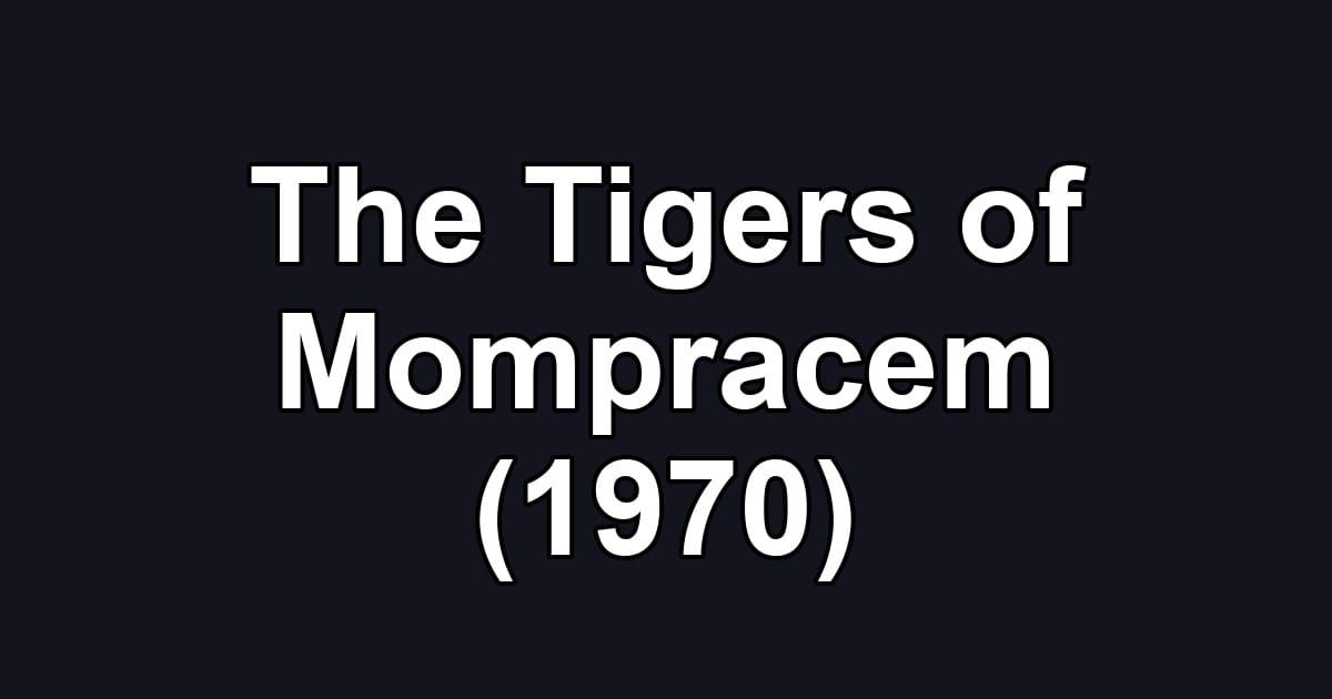 The Tigers of Mompracem (1970)