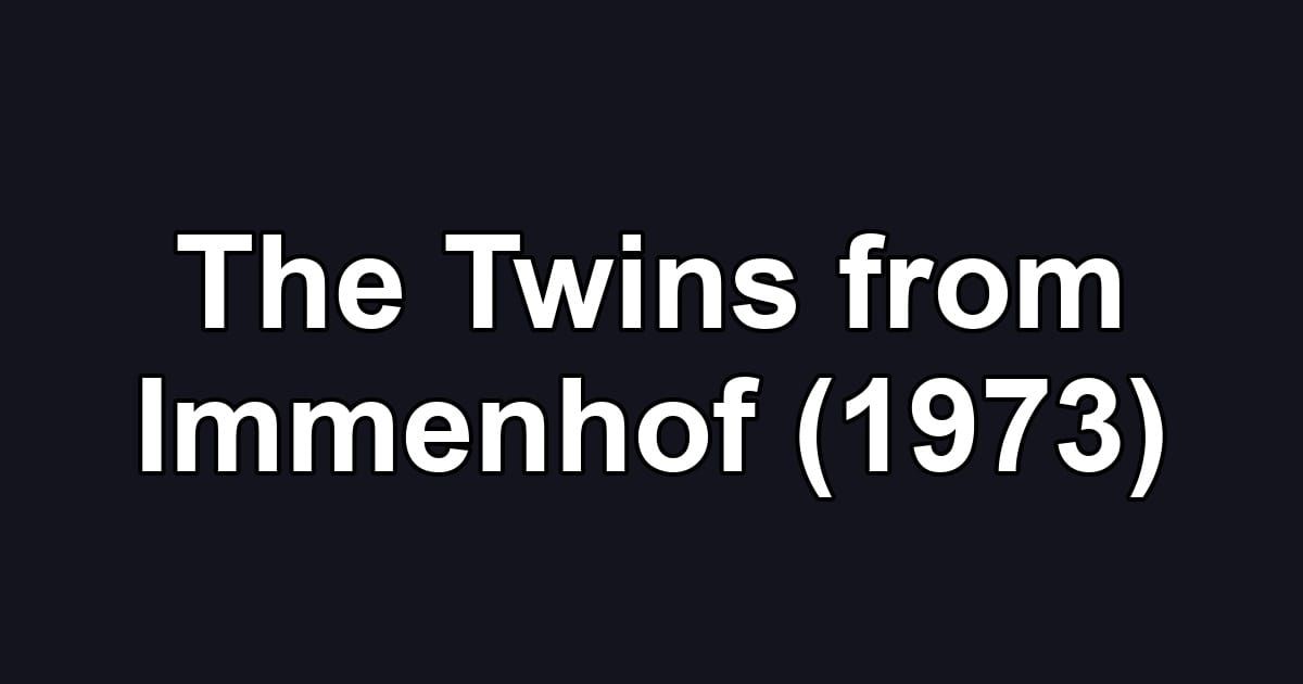 The Twins from Immenhof (1973)