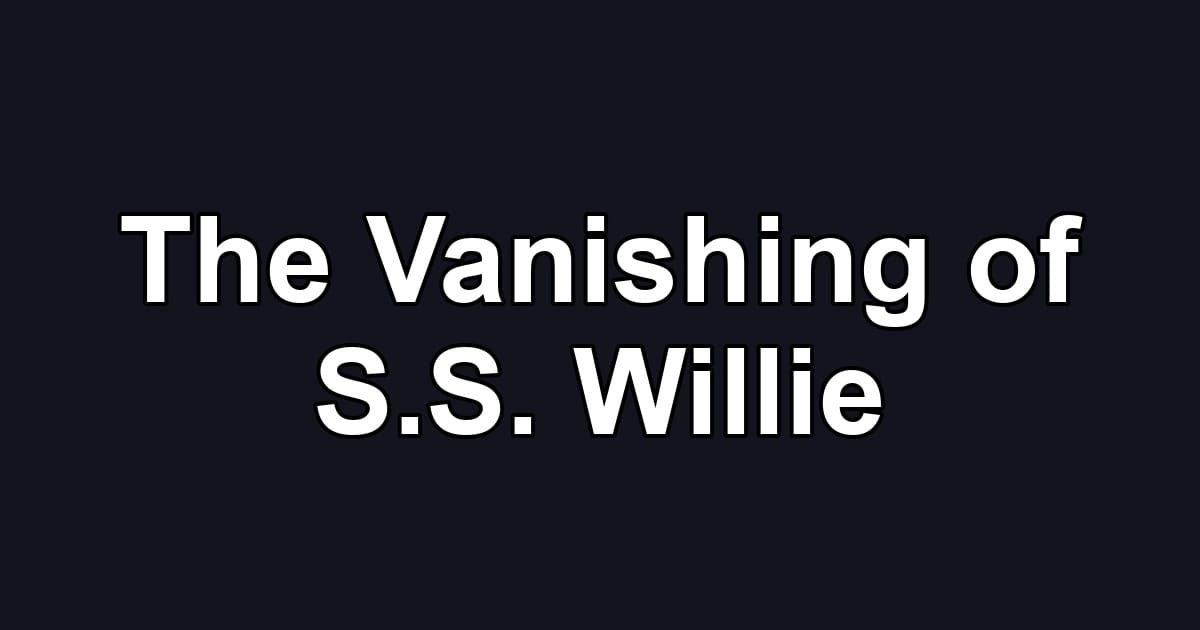 The Vanishing of S.S. Willie