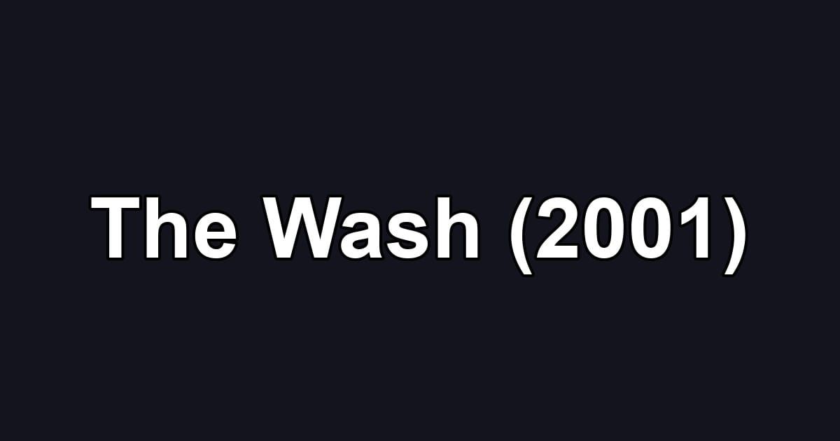 The Wash (2001)
