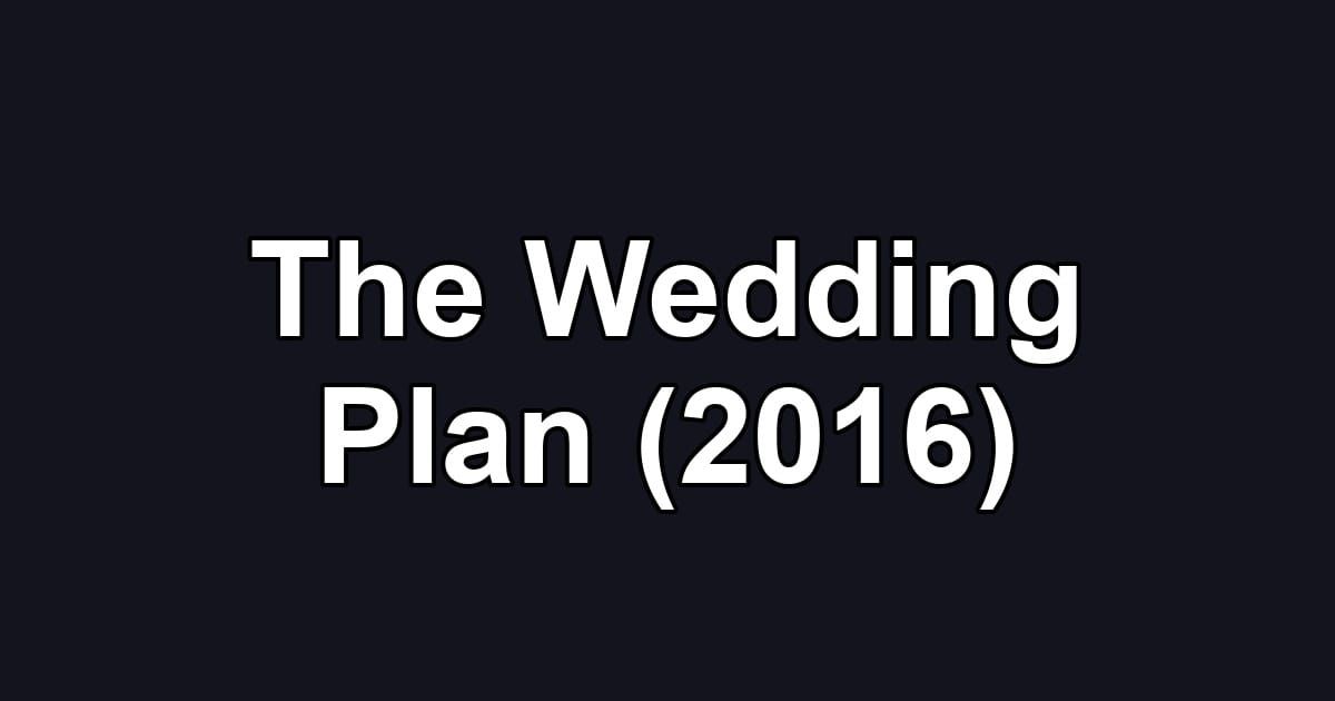The Wedding Plan (2016)
