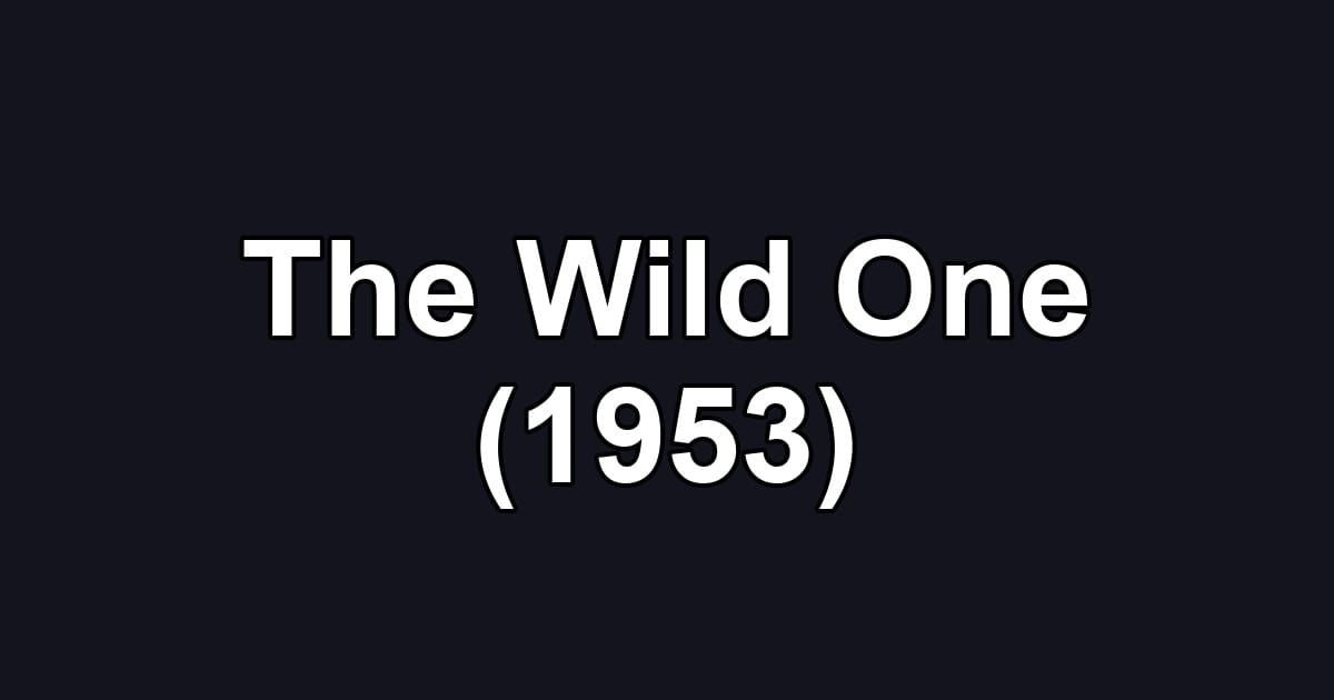 The Wild One (1953)