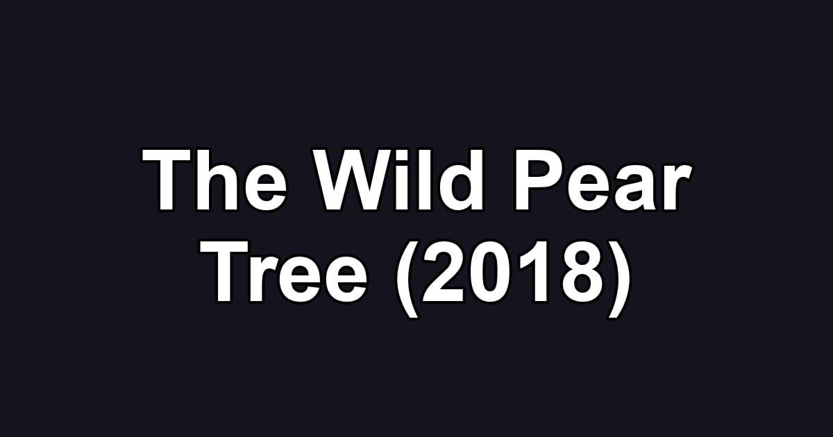 The Wild Pear Tree (2018)