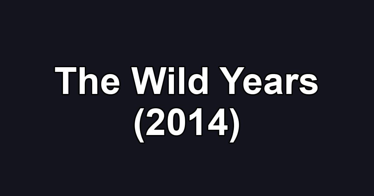 The Wild Years (2014)