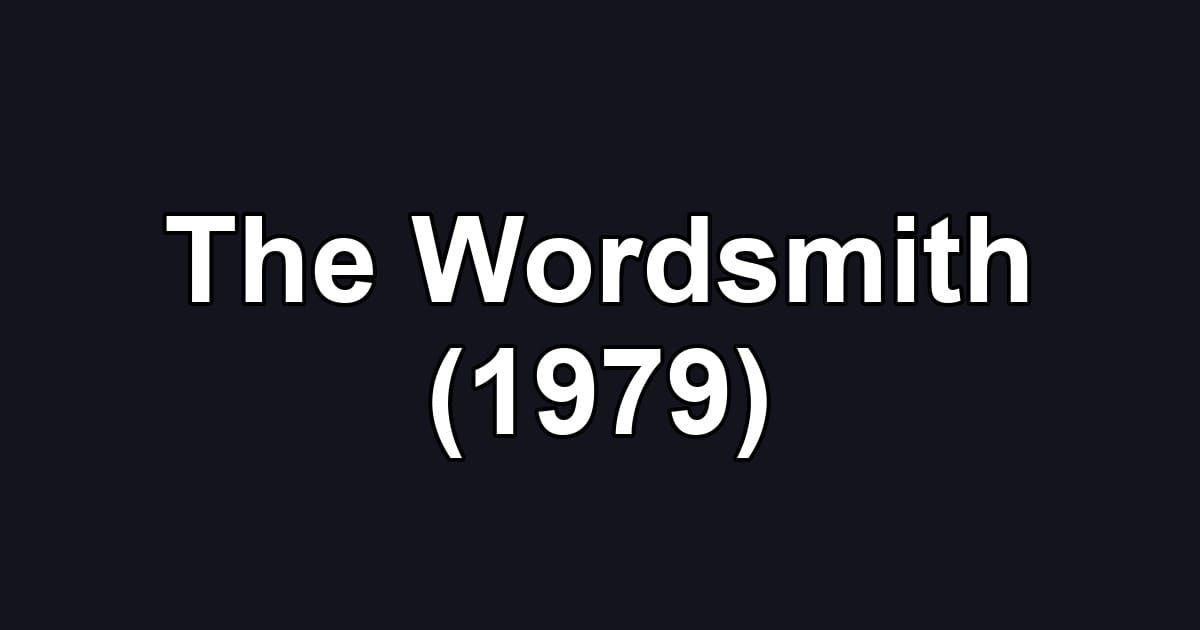The Wordsmith (1979)
