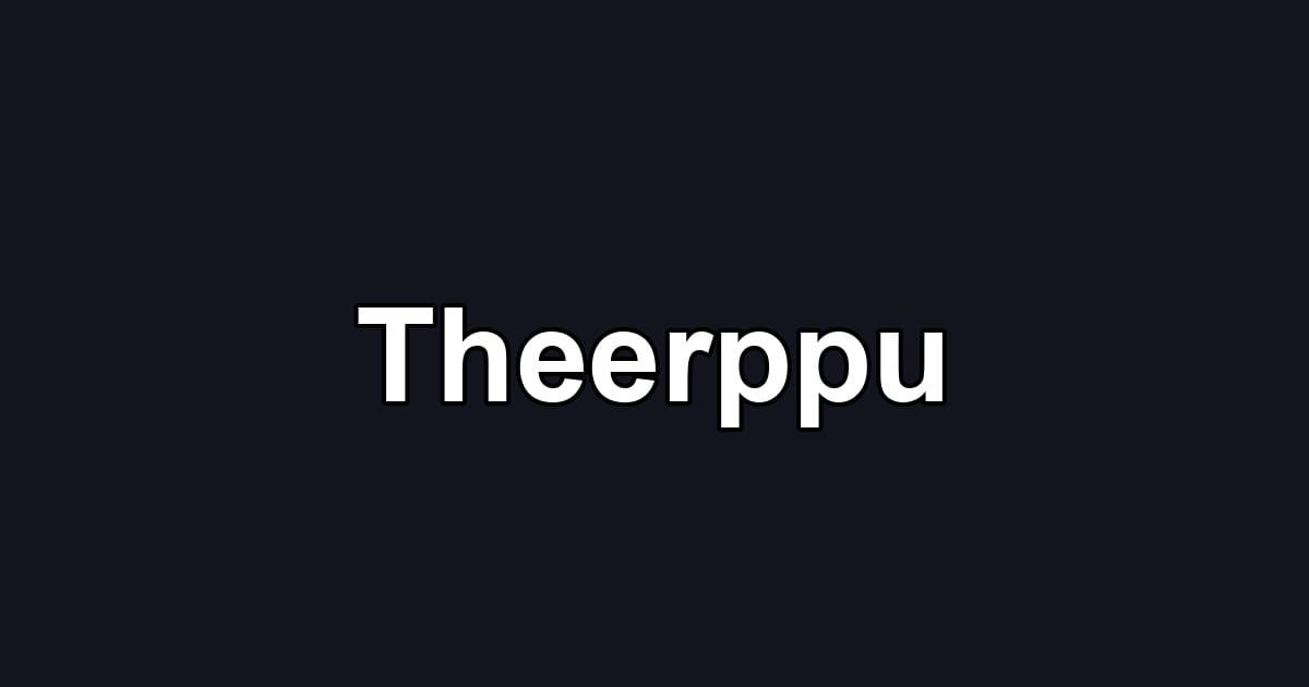 Theerppu
