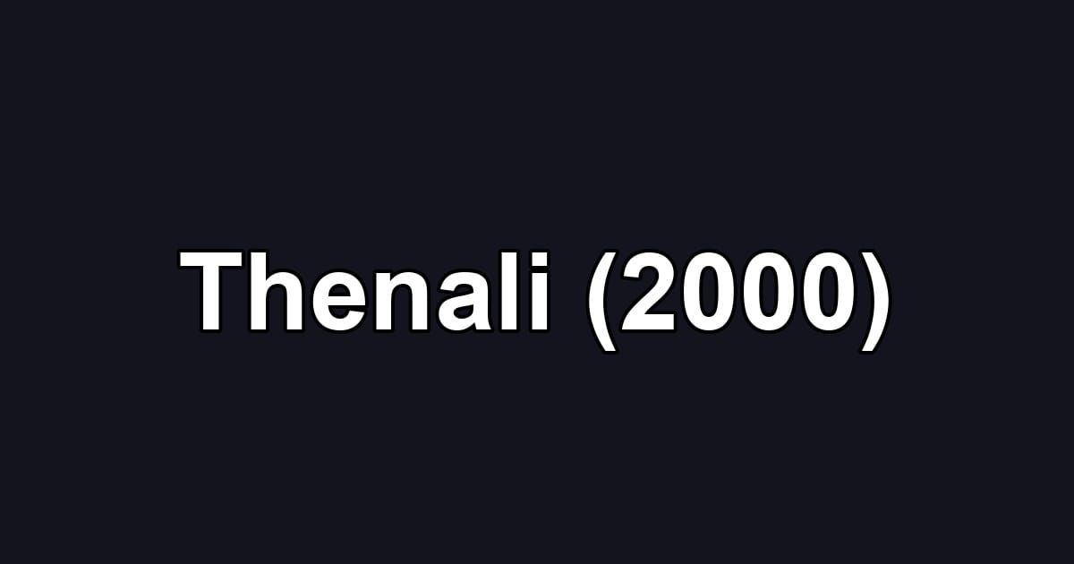 Thenali (2000)