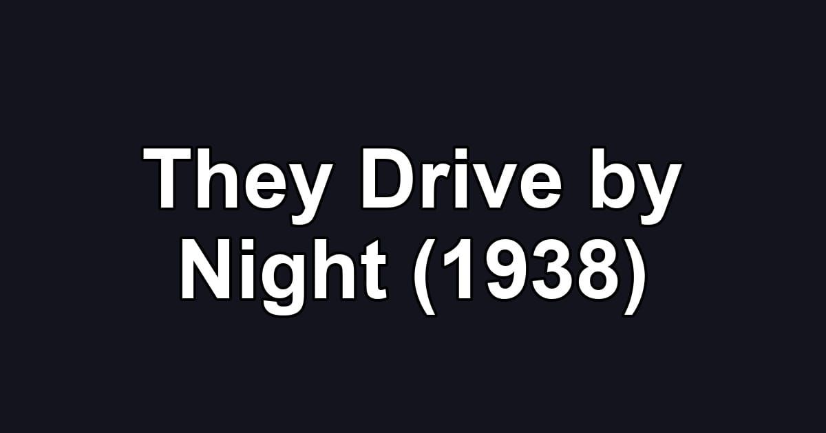 They Drive by Night (1938)
