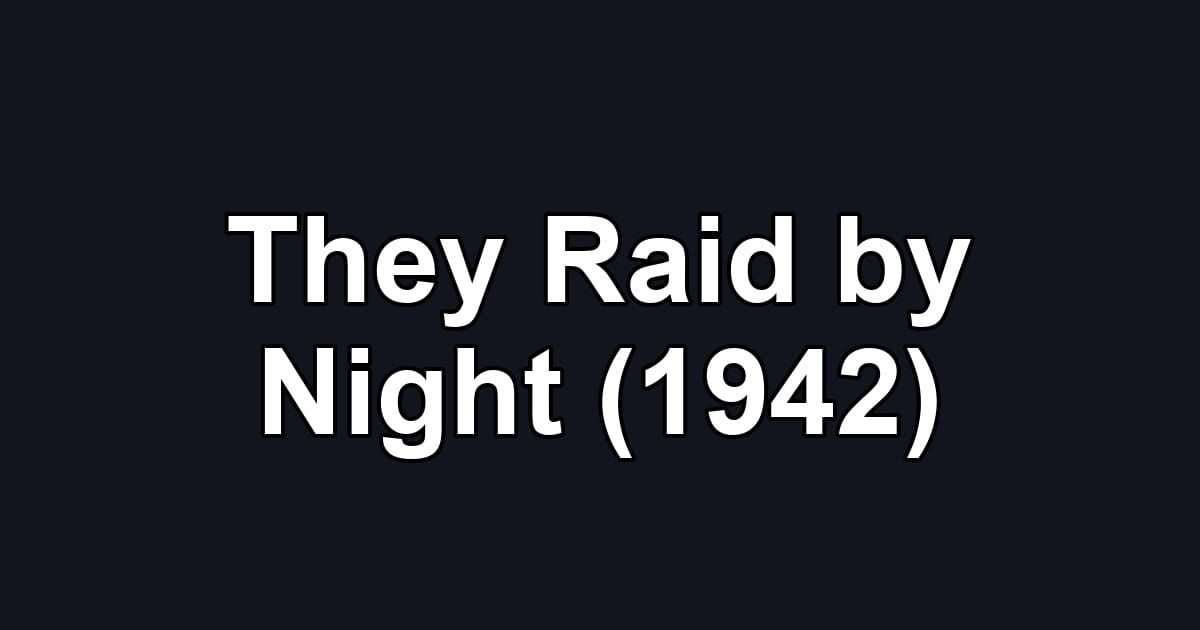 They Raid by Night (1942)